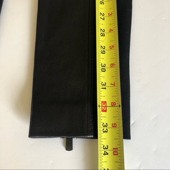 Joseph Lambskin Detail Ankle Zip Black Leggings Size Small - Picture 15 of 15